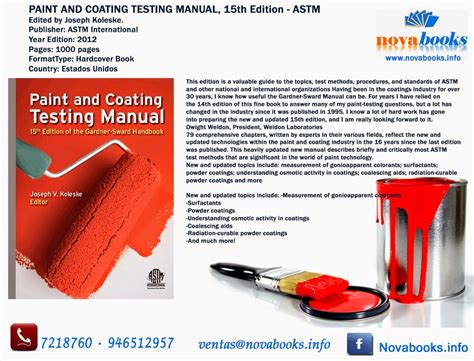 paint and coating testing manual